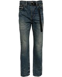 Sacai - Washed Slim-Fit Jeans - Lyst