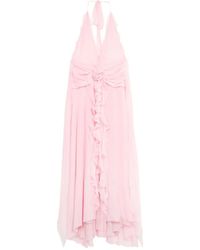 Blumarine - Rose-Embellished Ruffled Maxi Dress - Lyst
