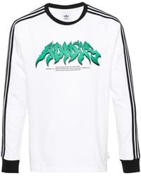 adidas - 3-Stripes Cotton T-Shirt - Lyst