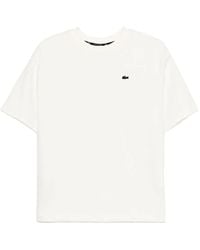 Lacoste - Camiseta con logo bordado - Lyst
