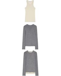 Jil Sander - Wool Layered T-Shirt - Lyst