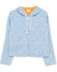 CASABLANCA - Monogram Hooded Jacket - Lyst