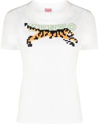 KENZO - T-shirt With Embroidery - Lyst