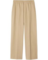 Burberry - Pantalones de algodón - Lyst
