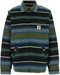 Carhartt - Gestreifte Hemdjacke mit Reißverschluss - Lyst