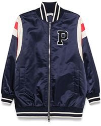 P.A.R.O.S.H. - Nobody Logo-Patch Bomber Jacket - Lyst