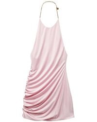 Versace - Viscose-Jersey Draped Mini Dress - Lyst