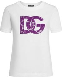 Dolce & Gabbana - Lace T-Shirt - Lyst