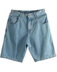 Vetements - Logo-Detail Denim Shorts - Lyst
