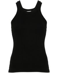 Closed - Logo-Embroide Ribbed Tank Top - Lyst