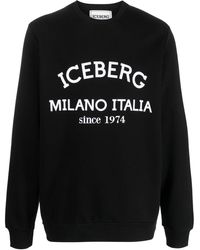 Iceberg - Sweatshirt mit Logo-Print - Lyst