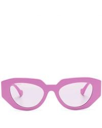 Gucci - Gene GG Oval-frame Sunglasses - Lyst