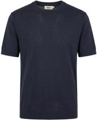 Altea - Fine-Knit Short-Sleeve T-Shirt - Lyst