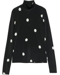 Christian Wijnants - Tugal Polka-Dot High-Neck Top - Lyst