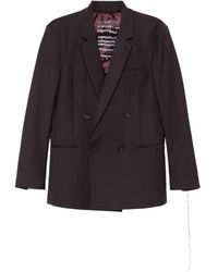 Patrizia Pepe - Double-Breasted Wool Blazer - Lyst