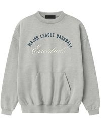 Fear Of God - Essentials Logo-Print Sweatshirt - Lyst
