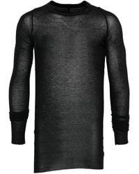 Rick Owens - Rib Ls Tshirt - Lyst