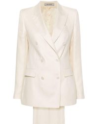 Tagliatore - Double-breasted Linen Suit - Lyst