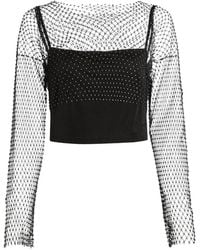 KARL LAGERFELD - Chainmail Mesh Top - Lyst