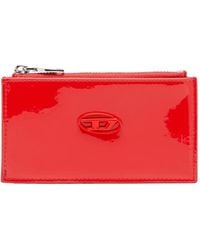 DIESEL - Logo-Plaque Zip-Fastening Card Holder - Lyst