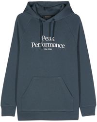 Peak Performance - Logo-embroidered Performance Hoodie - Lyst