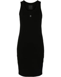 Givenchy - Geribbelde Mini-jurk Met 4g Patroon - Lyst
