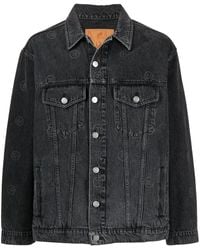 Martine Rose - Logo-Print Denim Jacket - Lyst
