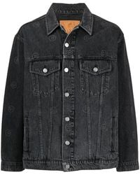 Martine Rose - Logo-Print Denim Jacket - Lyst