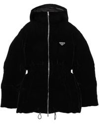 Prada - Plumífero con botones - Lyst
