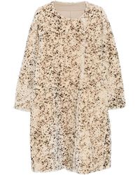 TOTEME - Stracciatella Shearling Coat - Lyst