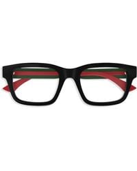 Gucci - Brille Mit Eckigem Gestell - Lyst