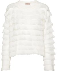 Twinset - Pullover Mit Rüschen - Lyst
