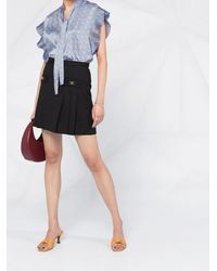 Sandro - Falda corta con pliegues - Lyst