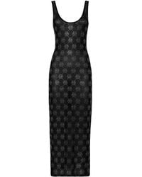 Philipp Plein - Long Dress Monogram Strass - Lyst