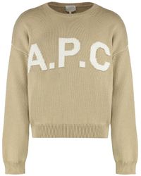 A.P.C. - Logo Sweater - Lyst