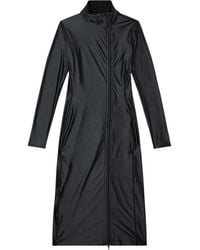 DIESEL - Vestido midi D-Silver - Lyst
