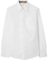 Burberry - Popeline-Hemd - Lyst
