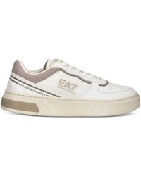 EA7 - Logo-Detail Sneakers - Lyst