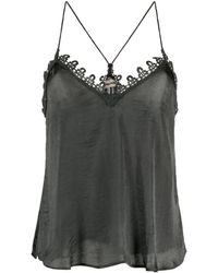 Zadig & Voltaire - Lace-up Satin Top - Lyst