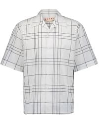 Marni - Check-Pattern Short-Sleeve Shirt - Lyst