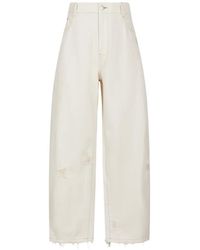 CROQUIS - Gerafelde Broek Met Gewelfde Pijpen - Lyst
