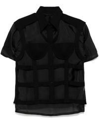 Pushbutton - Bra Net Layered Shirt - Lyst