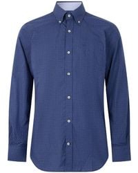 Paul & Shark - Geometric-Print Button-Down Shirt - Lyst