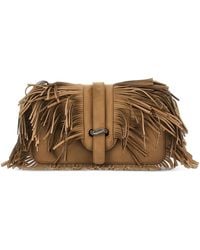 Emporio Armani - Sac Porté Épaule Boteh Capsule À Franges - Lyst