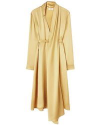 RETORI - Scarf-Detail Midi Dress - Lyst