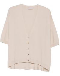 Hemisphere - V-Neck Button Cardigan - Lyst