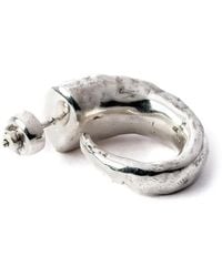 Parts Of 4 - Sterling Horn Hoop Earring - Lyst