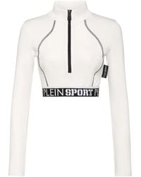 Philipp Plein - Cropped Top Met Logoband - Lyst