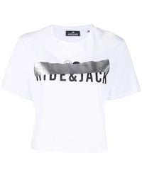 HIDE & JACK - Logo-Print Detail T-Shirt - Lyst