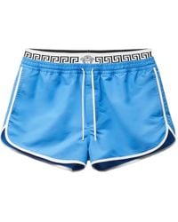 Versace - Double-Waistband Swim Shorts - Lyst
